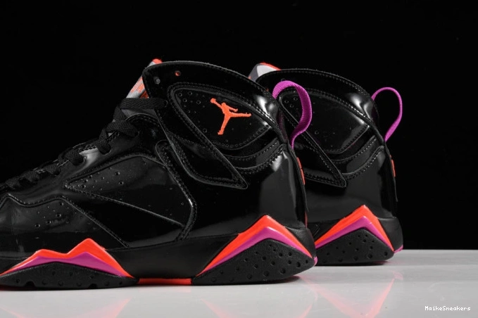 MaikeSneakers Jordan 7 Black Patent Retro Air 313358-006 0805